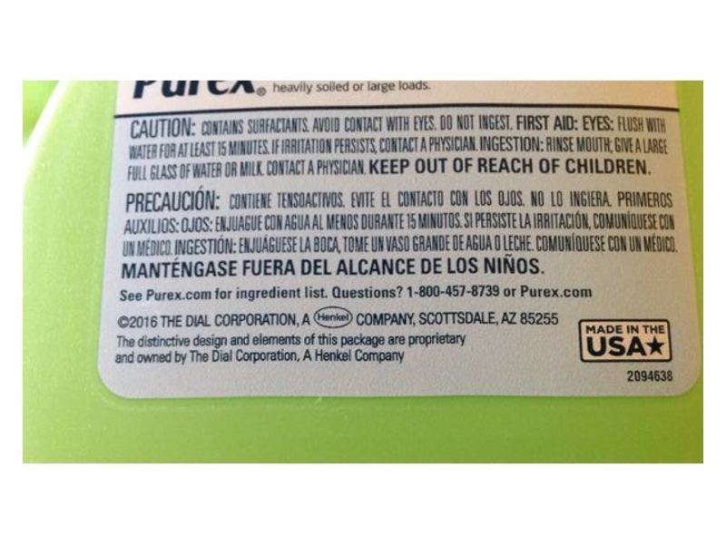 Purex Dirt Lift Action Detergent, Natural Elements, Linen & Lilies, 33 Loads, 50 fl oz/1.47 L