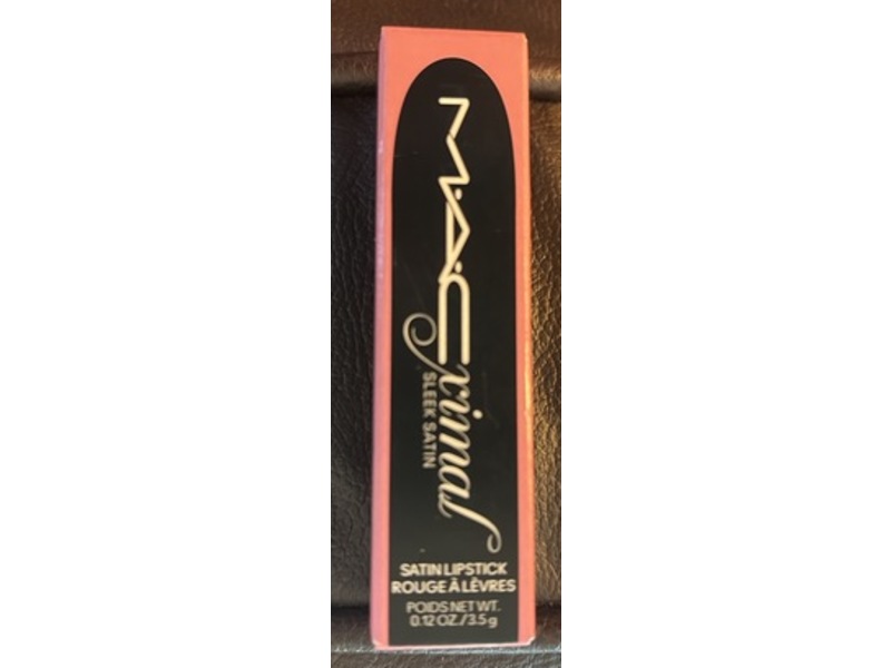 M.A.Cximal Sleek Satin Lipstick, Pink Peppermint, 0.12 oz/3.5 g