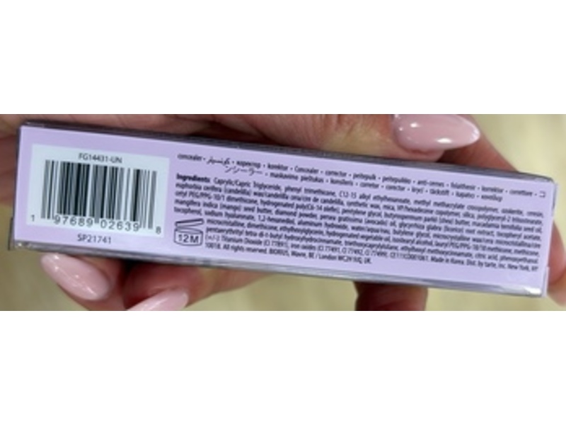 Tarte Shape Tape Blur Concealer Stick, 20B Light, 0.077 oz/2.2 g