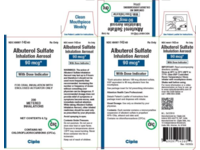 Albuterol Sulfate Inhalation Aerosol 90 mcg, 6.7 g, Cipla (RX) - thumbnail 1