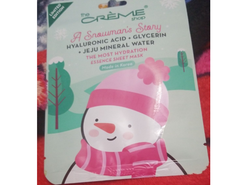 The Creme Shop The Most Hydration Essence Sheet Mask Hyaluronic Acid + Glycerin, 0.88 oz/25 g