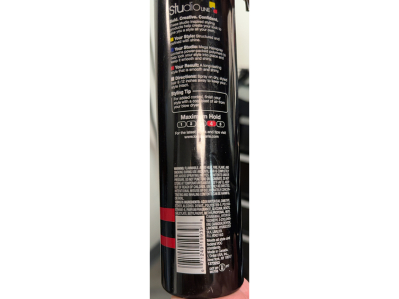 L'Oreal Paris Studio Line Mega Hairspray, Max Hold, 8.5 fl oz/241 g