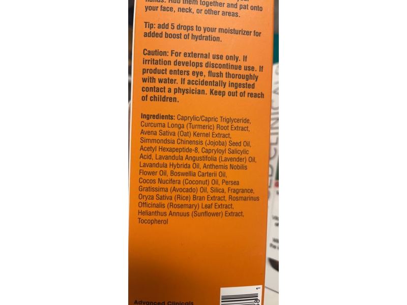 Advanced Clinicals Turmeric Oil, 1.8 fl oz/53 mL