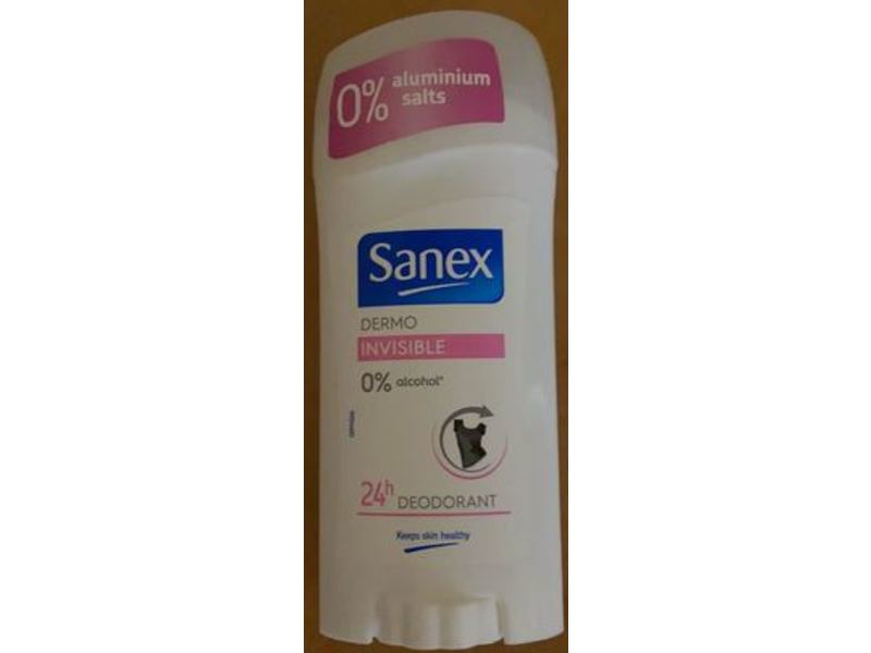 Sanex Dermo Invisible 24h Deodorant Stick, 65 mL