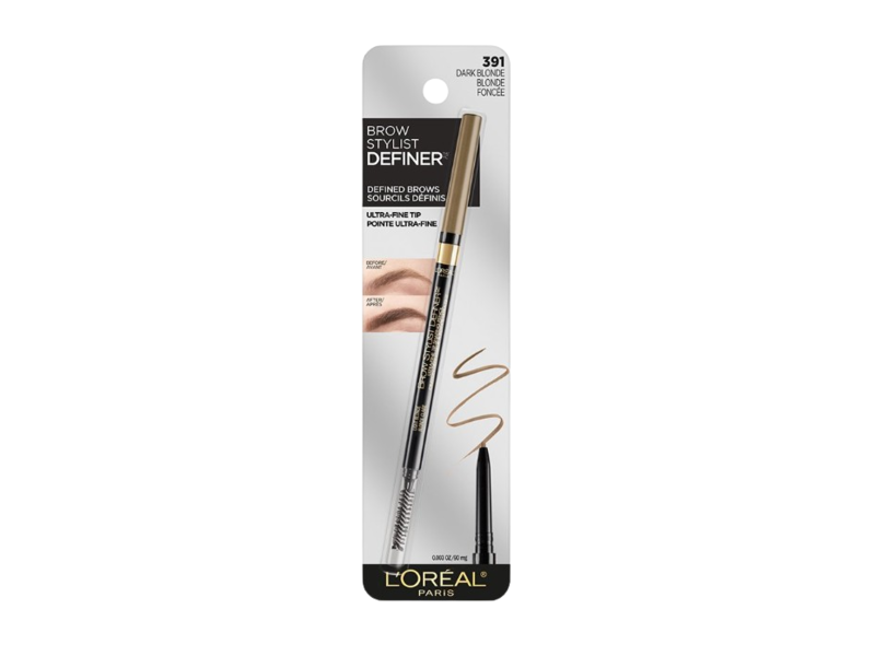 L'Oreal Paris Brow Stylist Definer Pencil, Dark Blonde, 0.003 oz/90 mg