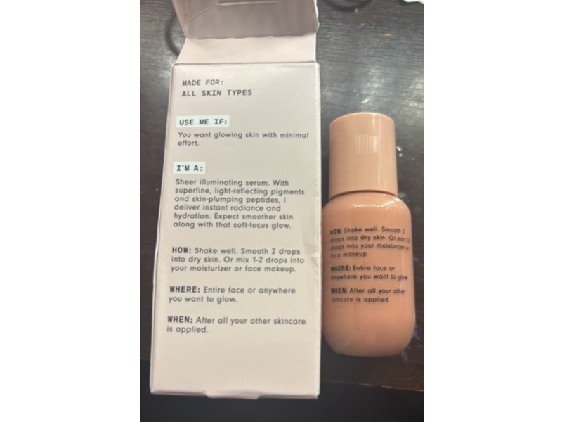 Versed Mood Lighting Glow Drops, Rose, 1 fl oz/30 mL