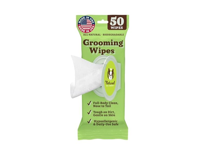 Natural Dog Company Grooming Wipes, XL, 50 Count