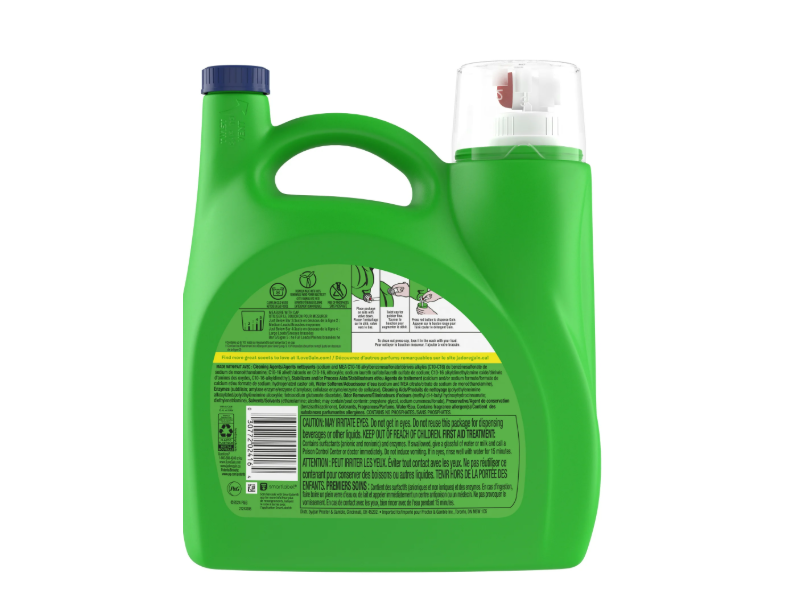 Gain + Odor Defense Super Fresh Blast Laundry Detergent, 107 Loads, 154 fl oz/4.55 L