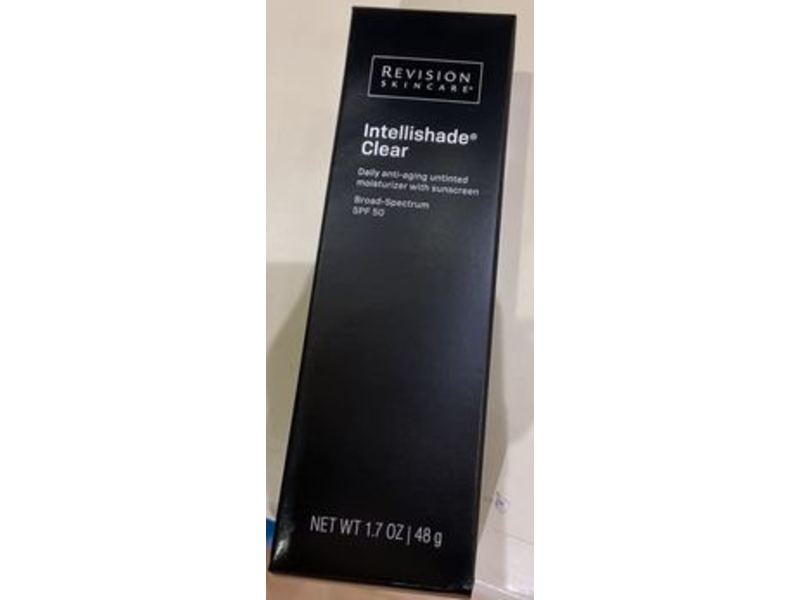 Revision Skincare Intellishade Clear Daily Anti-Aging Untinted Moisturizer, SPF 50, 1.7 oz/48 g