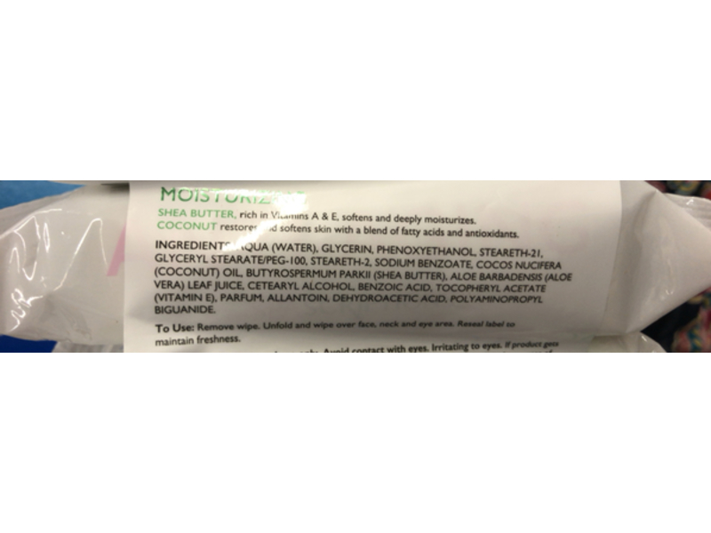 Spascriptions Moisturizing Makeup Cleansing Wipes, Shea Butter & Coconut Oil, 30 Count