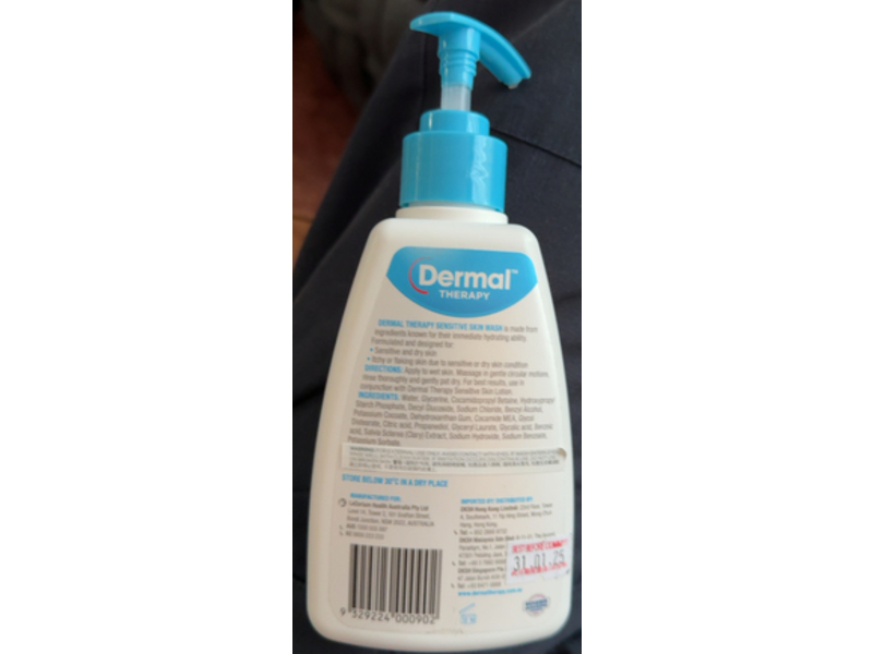 Derml Sensitive Skin Wash, 250 mL