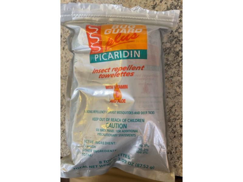 Avon Bug Guard Plus Picaridin Insect Repellent Towelettes, Vitamin E & Aloe, 8 Count