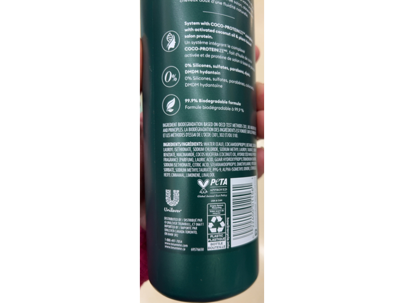 Tresemme Fluid Smooth Shampoo, Coco Proteine, 16.5 fl oz/488 mL