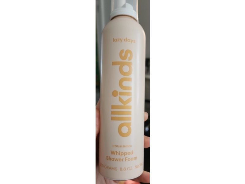 Allkinds Nourishing Whipped Shower Foam, Lazy Days, 8.8 oz/250 g