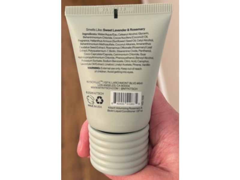 Kitsch Volumizing Rosemary & Biotin Liquid Conditioner, 1.87 oz/55 mL