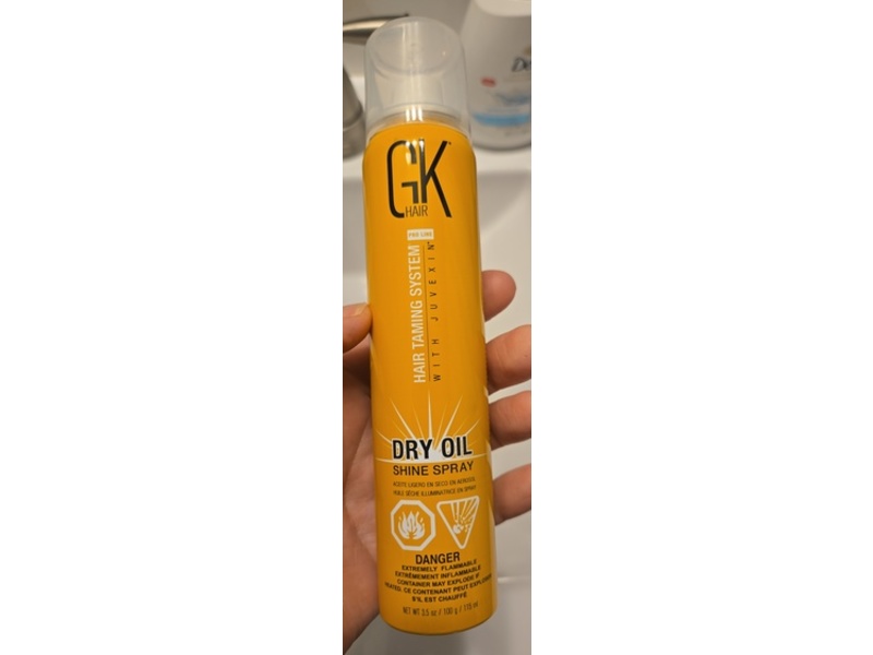 GK Hair Pro Line Hair Taming System Shine Spray, Dry Oil, 3.5 oz/115 mL
