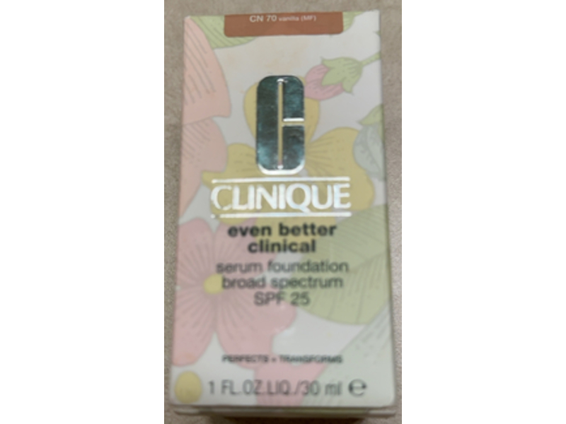 Clinique Even Better Clinical Serum Foundation, CN 70 Vanilla, SPF 25, 1 fl oz/30 mL