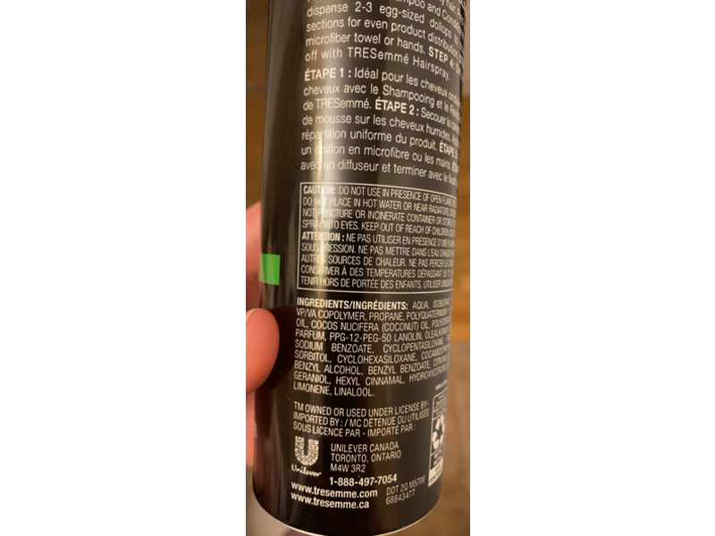 Tresemme Flawless Curls Hydrating Mousse, Coconut & Avocado Oil, 298 g