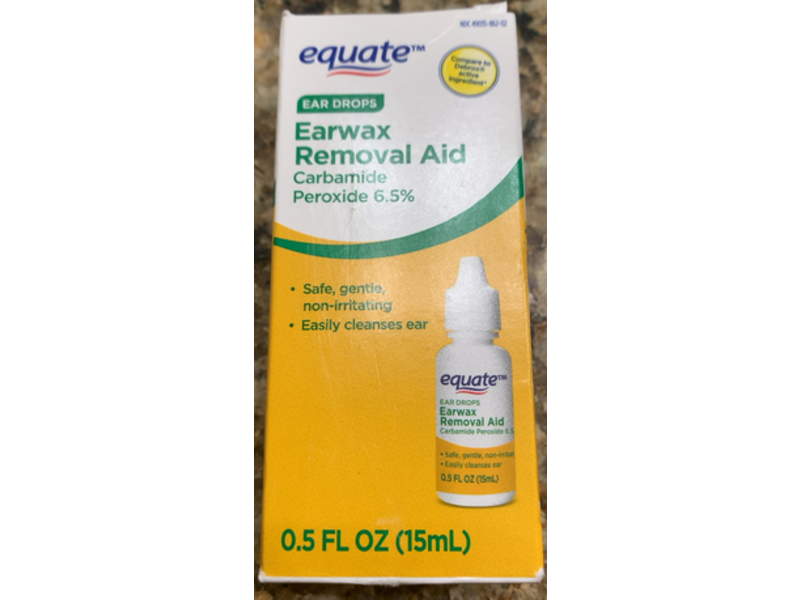 Equate Ear Drops Earwax Removal Aid, 0.5 fl oz/15 mL
