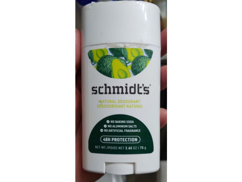 Schmidt's Natural Deodorant, Avocado & Lemongrass, 2.65 oz/75 g