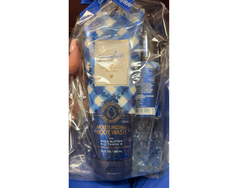 Bath & Body Works Gingham Moisturizing Body Wash, Shea Butter + Vitamin E, 10 fl oz/295 mL