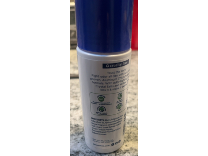 Kiss My Face Liquid Rock Deodorant, Sport, 3 fl oz/88 mL