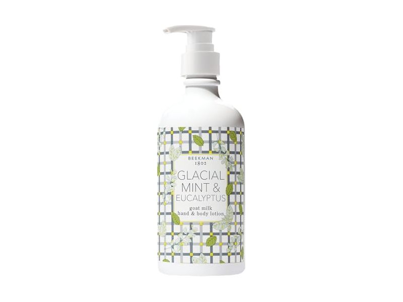 Beekman 1802 Goat Milk Hand & Body Lotion, Glacial Mint & Eucalyptus, 12.5 fl oz/370 mL