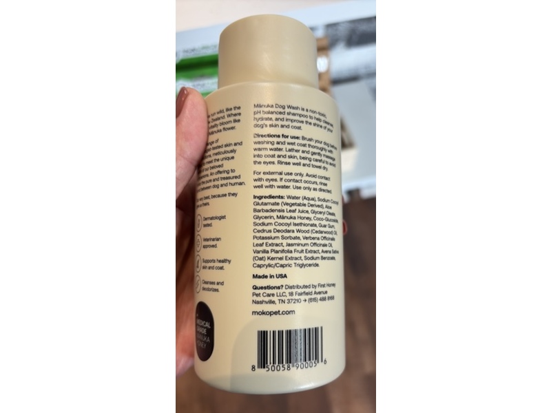 Moko Manuka Dog Wash, Forest Flora, 12 fl oz/355 mL