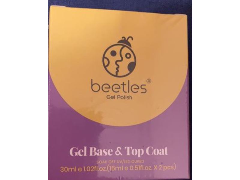 Beetles Gel Base & Top Coat, 1.02 fl oz/30 mL, 2 Count