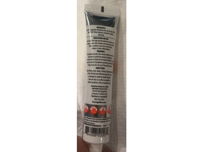 Sovereign Silver First Aid Gel, Topical Healing, 0.5 fl oz/14.5 mL