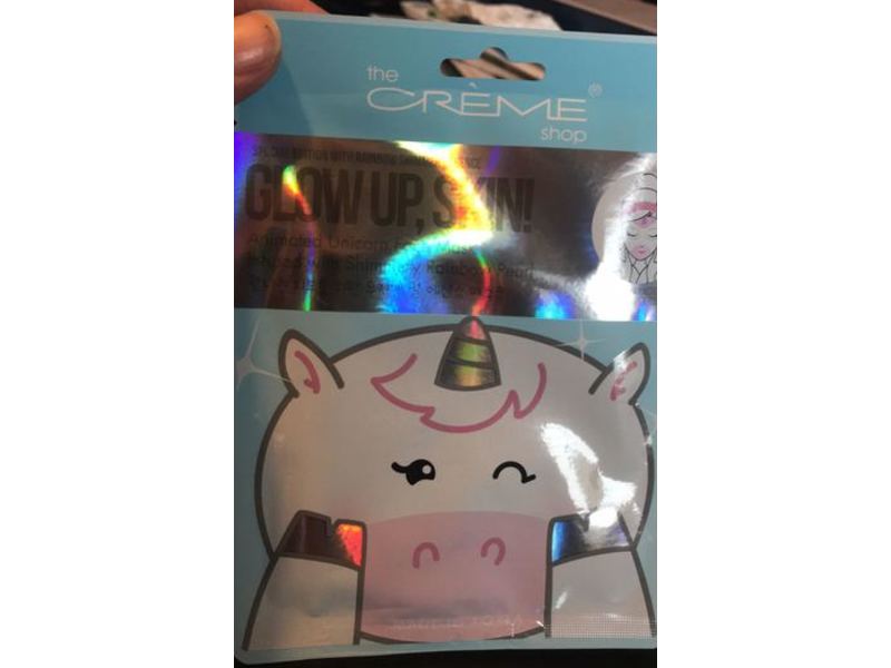 The Creme Shop Glow up, Skin! Unicron Facial Mask, Special Edition, Rainbow Shimmer Essence, 1 Count