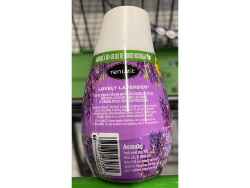 Renuzit Air Freshener, Lovely Lavender, 7.0 oz/198 g, Pack Of 12