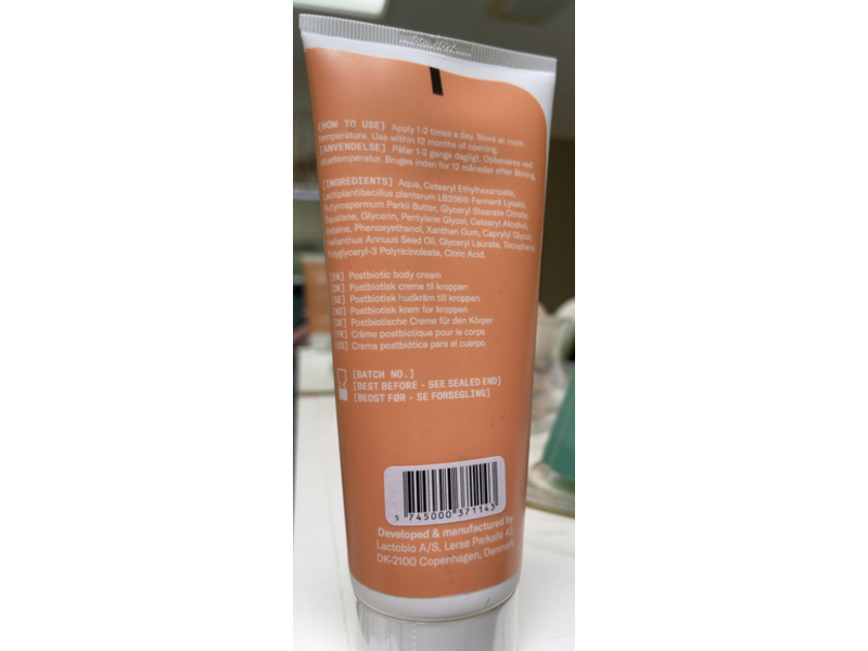 Bak Postbiotic Body Cream, 6.76 fl oz/200 mL