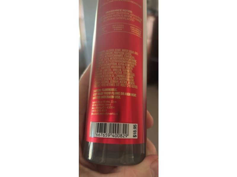 Bath & Body Works Fine Fragrance Mist, Japanese Cherry Blossom, 8 fl oz/ 236 mL