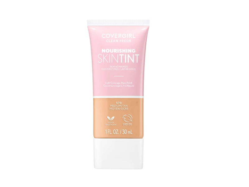 CoverGirl Clean Fresh Skin Milk Foundation, Medium/Tan , 1 fl oz/30 mL