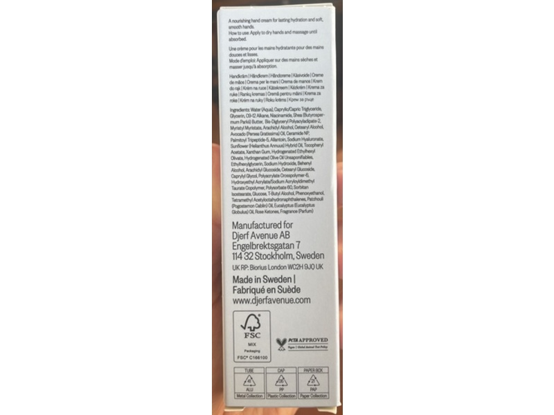 Djerf Avenue Beauty Hand Cream, 1.69 fl oz/50 mL