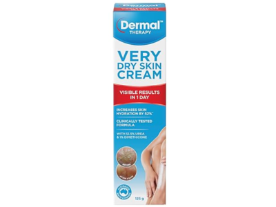 Dermal Therapy Very Dry Skin Cream, 12.5% Urea & 1% Dimethicon, 28 g