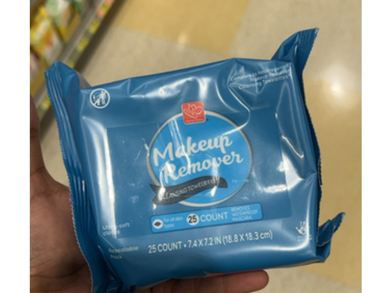 Harris Teeter Make Up Remover Cleansing Towelettes, 25 Count