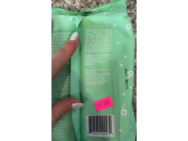 Patchology Clean Af Facial Cleansing Wipes, Vitamin B5, Biotin, Folic Acid, 60 Count