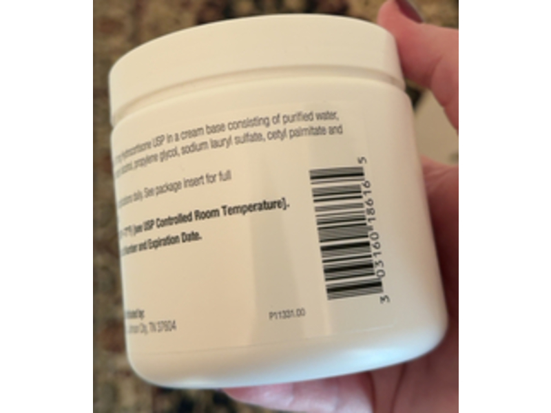 Hydrocortisone Cream 1%, 454 g, Crown Laboratories (Rx)