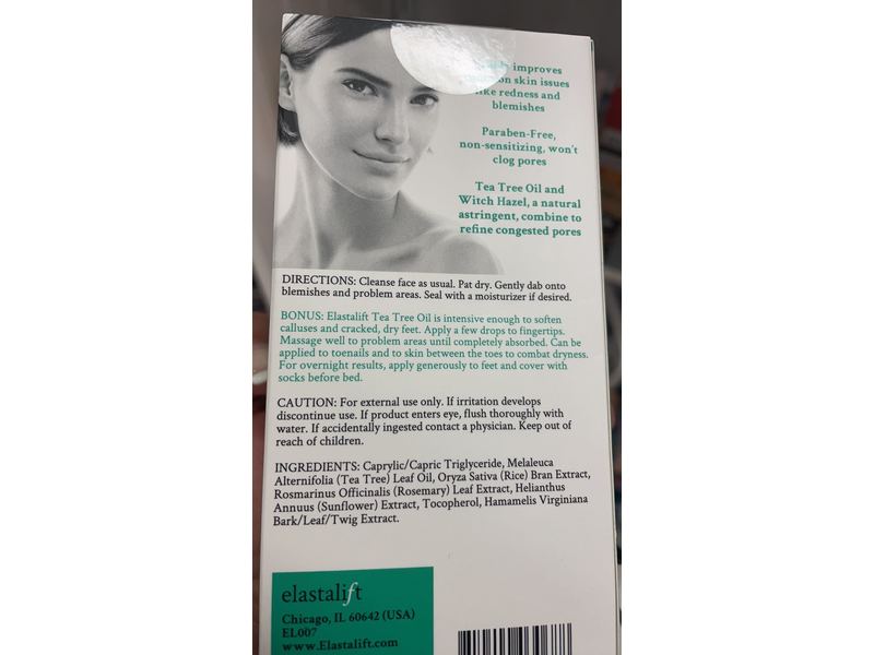 Elastalift Miracle Skin Tea Tree Clarifying Face Oil, 1.8 fl oz/53 mL