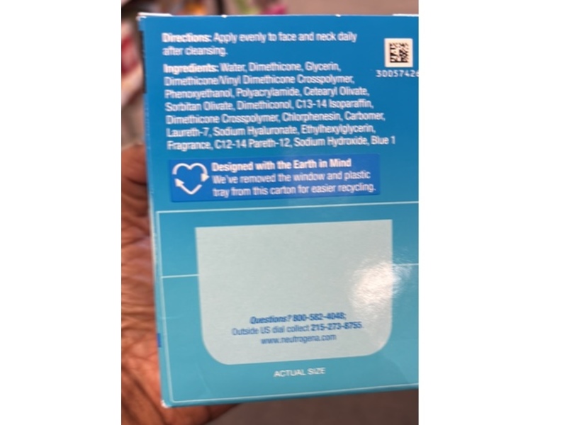 Neutrogena Hydro Boost Water Gel, Hyaluronic Acid, 1.7 oz/ 48 g