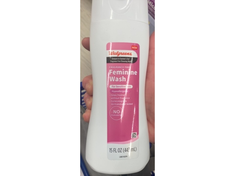 Walgreens Feminine Wash, Fragrance Free, 15 fl oz/443 mL