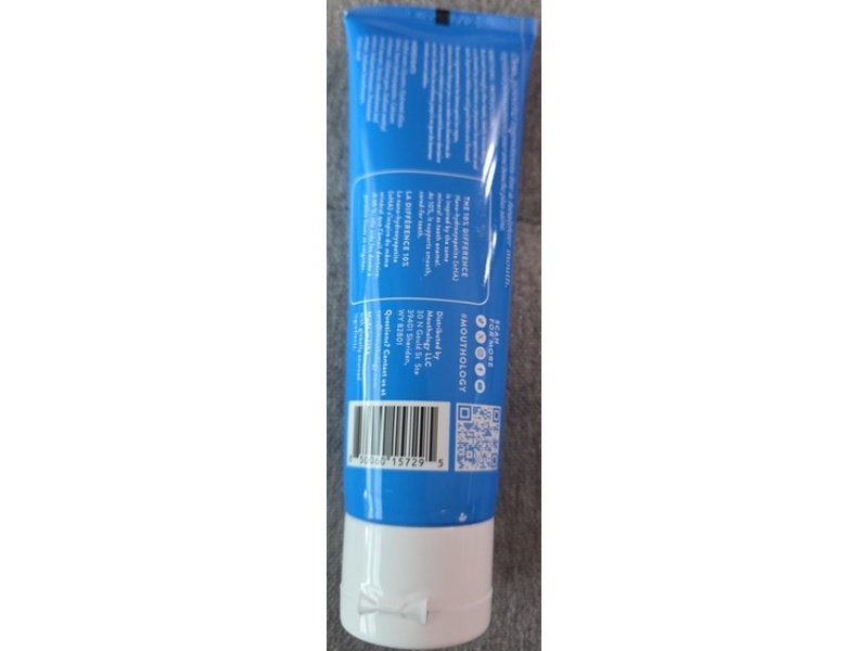 Mouthology 10% Nano-Hydroxyapatite Toothpaste, Unflavored, 4 oz/113 g