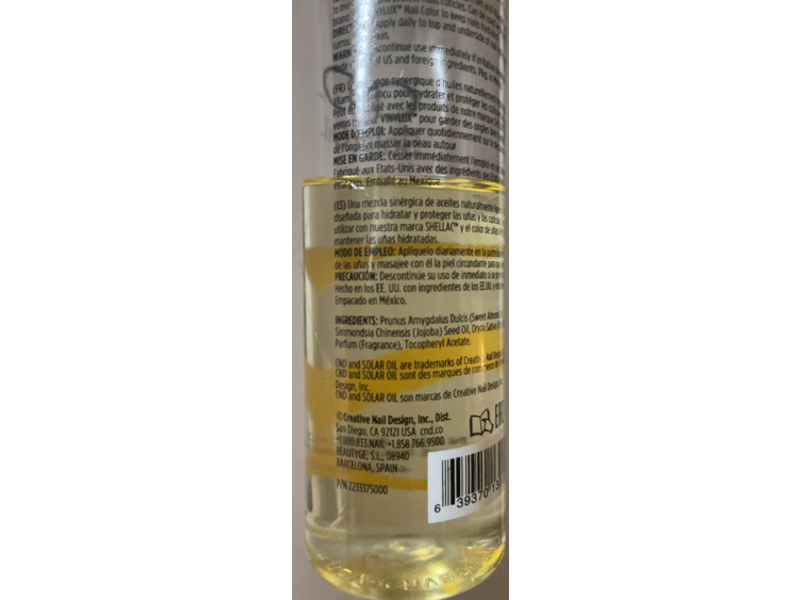 Cnd Solaroil Nail & Cuticle Care, Jojoba Oil & Vitamin E, 4 fl oz/118 mL