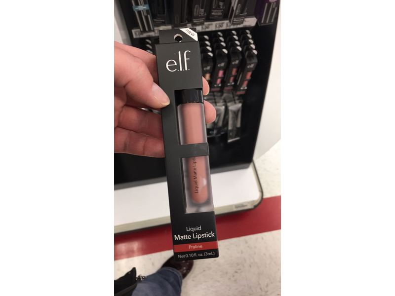 e.l.f. liquid matte lipstick praline e.l.f. Cosmetics Long-Lasting Liquid Matte Lipstick, Praline - Enriched  with Vitamin E, 100% Vegan and Cruelty-Free main image 0