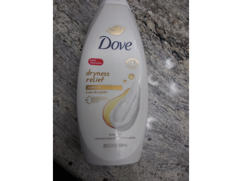 Dove Dry Oil Moisture Body Wash, 22 fl oz/650 mL, Pack Of 3