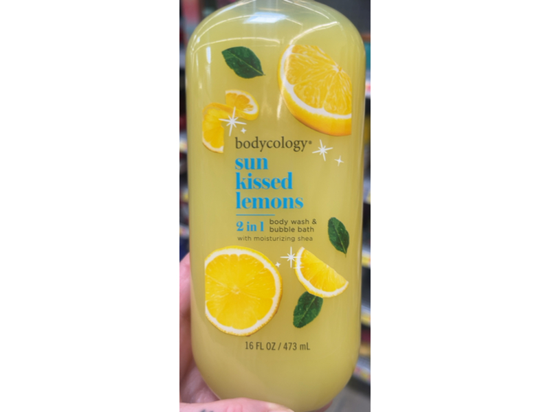 Body Cology 2 in 1 Body Wash & Bubble Bath, Sun Kissed Lemons, 16 fl oz/473 mL