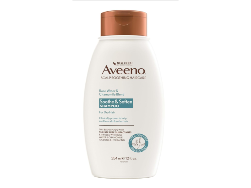 Aveeno Shampoo, Rose Water & Chamomile Blend, 12 fl oz/354 mL