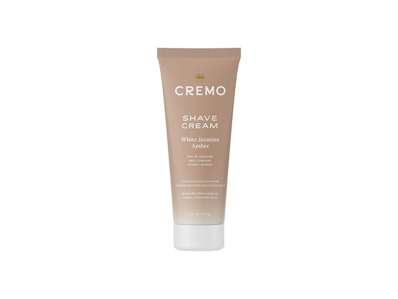 Cremo Shave Cream, White Jasmine Amber, 6 fl oz/177 mL